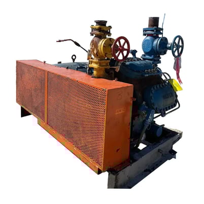 100 HP Vilter 448, 8-Cylinder Reciprocating Compressor Package, Belt Driven, 208-220/440 V, 1200 RPM, 309 - Image 2