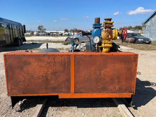 100 HP Vilter 448, 8-Cylinder Reciprocating Compressor Package, Belt Driven, 208-220/440 V, 1200 RPM, 309 - Image 3