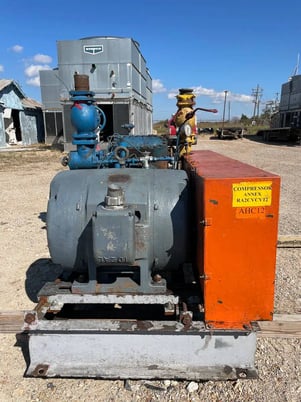 100 HP Vilter 448, 8-Cylinder Reciprocating Compressor Package, Belt Driven, 208-220/440 V, 1200 RPM, 309 - Image 9