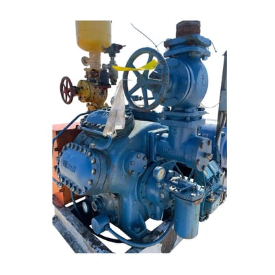 100 HP Vilter 448, 8-Cylinder Reciprocating Compressor Package, Belt Driven, 208-220/440 V, 1200 RPM, 309 CFM - Image 2