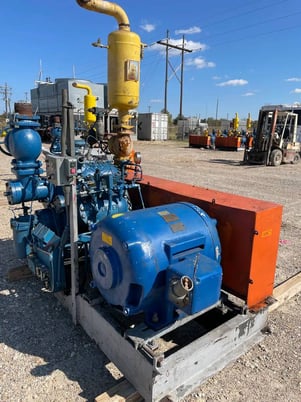 100 HP Vilter 448, 8-Cylinder Reciprocating Compressor Package, Belt Driven, 208-220/440 V, 1200 RPM, 309 CFM - Image 4