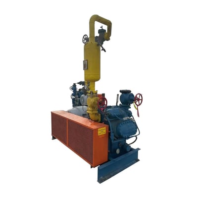 100 HP Vilter 448, 8-Cylinder Reciprocating Compressor Package, Belt Driven, 208-236/118 V, 1200 RPM, 309 CFM - Image 2