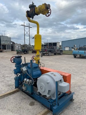 100 HP Vilter 448, 8-Cylinder Reciprocating Compressor Package, Belt Driven, 208-236/118 V, 1200 RPM, 309 CFM - Image 8