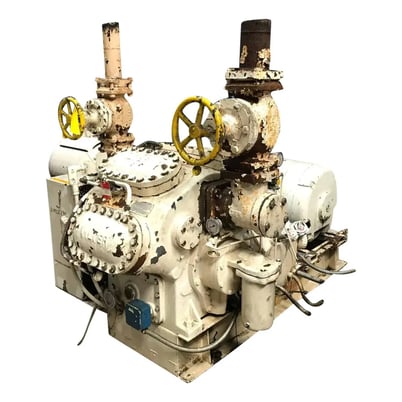 100 HP Vilter 448, 8-Cylinder Reciprocating Compressor Package, Belt Driven, 230/460 V, 1200 RPM - Image 1