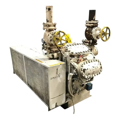 100 HP Vilter 448, 8-Cylinder Reciprocating Compressor Package, Belt Driven, 230/460 V, 1200 RPM - Image 2
