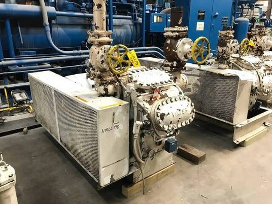 100 HP Vilter 448, 8-Cylinder Reciprocating Compressor Package, Belt Driven, 230/460 V, 1200 RPM - Image 4