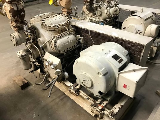 100 HP Vilter 448, 8-Cylinder Reciprocating Compressor Package, Belt Driven, 230/460 V, 1200 RPM - Image 6