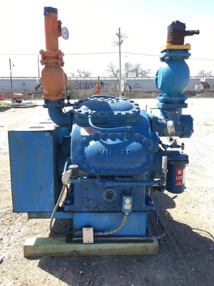 100 HP Vilter 448, 8-Cylinder Reciprocating Compressor Package, Belt Driven, 230/460 V, 1200 RPM, 232 CFM - Image 5