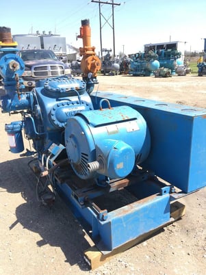 100 HP Vilter 448, 8-Cylinder Reciprocating Compressor Package, Belt Driven, 230/460 V, 1200 RPM, 232 CFM - Image 7