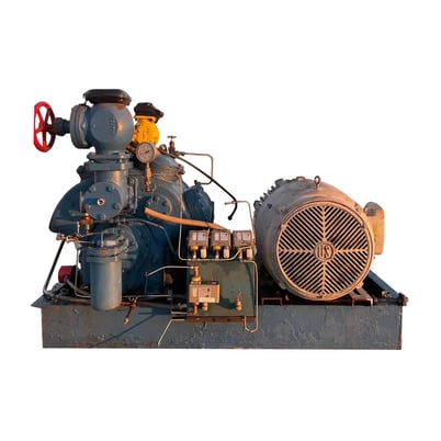 100 HP Vilter 448, 8-Cylinder Reciprocating Compressor Package, Belt Driven, 460 V, 1200 RPM, 2002 - Image 1