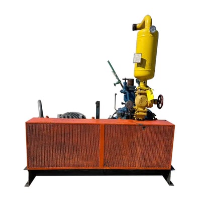 100 HP Vilter 448, 8-Cylinder Reciprocating Compressor Package, Belt Driven, 460 V, 1200 RPM, 209 CFM, 300 - Image 1