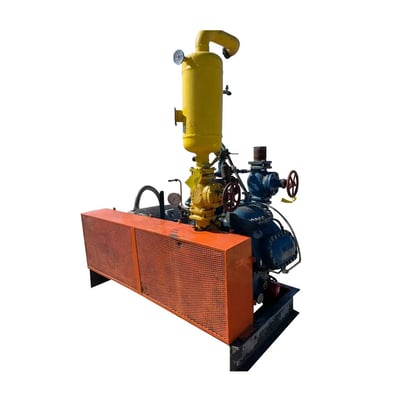 100 HP Vilter 448, 8-Cylinder Reciprocating Compressor Package, Belt Driven, 460 V, 1200 RPM, 209 CFM, 300 - Image 2