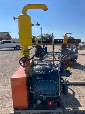 100 HP Vilter 448, 8-Cylinder Reciprocating Compressor Package, Belt Driven, 460 V, 1200 RPM, 209 CFM, 300 - Image 5