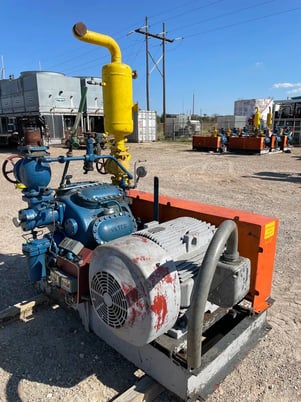100 HP Vilter 448, 8-Cylinder Reciprocating Compressor Package, Belt Driven, 460 V, 1200 RPM, 209 CFM, 300 - Image 8