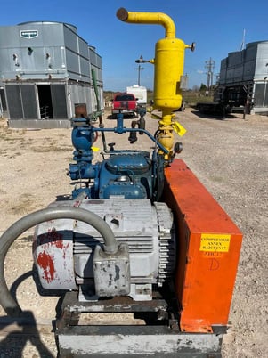 100 HP Vilter 448, 8-Cylinder Reciprocating Compressor Package, Belt Driven, 460 V, 1200 RPM, 209 CFM, 300 - Image 9