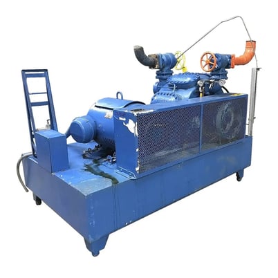 125 HP Vilter 448, 8-Cylinder Reciprocating Compressor Package, Belt Driven, 460 V, 1200 RPM - Image 2