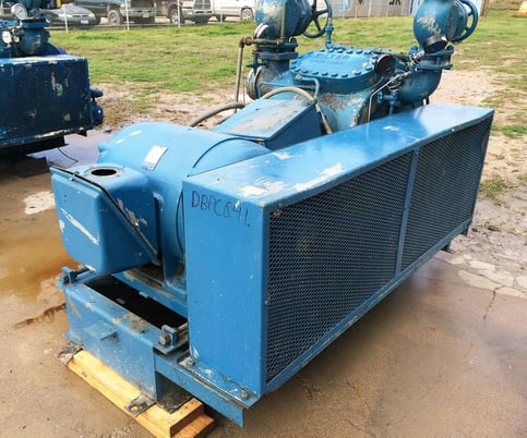125 HP Vilter 448, 8-Cylinder Reciprocating Compressor Package, Belt Driven, 460 V, 1200 RPM, 182 CFM - Image 4