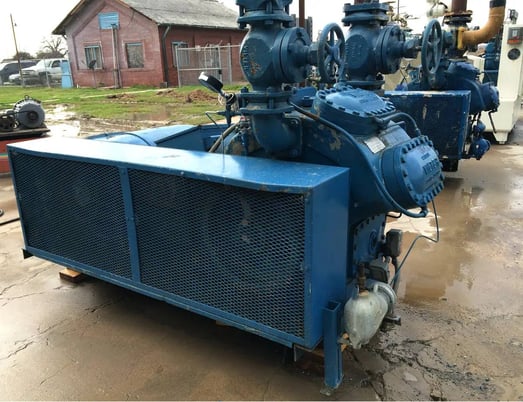 125 HP Vilter 448, 8-Cylinder Reciprocating Compressor Package, Belt Driven, 460 V, 1200 RPM, 182 CFM - Image 5