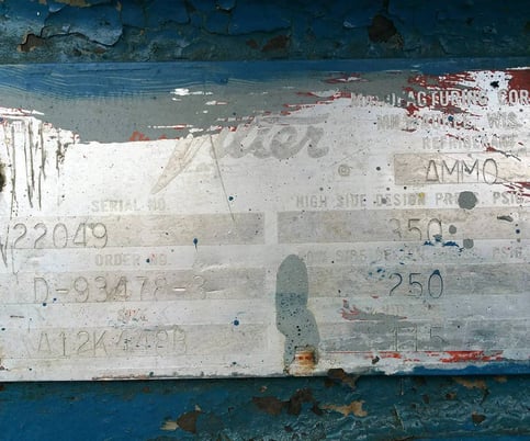 125 HP Vilter 448, 8-Cylinder Reciprocating Compressor Package, Belt Driven, 460 V, 1200 RPM, 182 CFM - Image 7