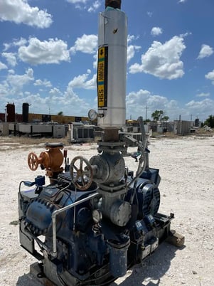 100 HP Vilter 456, 6-Cylinder Reciprocating Compressor Package, Belt Driven, 230/460 V, 1200 RPM, 525/375 psig - Image 6