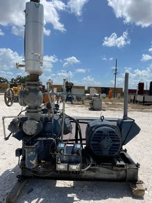 100 HP Vilter 456, 6-Cylinder Reciprocating Compressor Package, Belt Driven, 230/460 V, 1200 RPM, 525/375 psig - Image 7