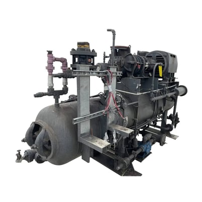 200 HP FES 140VE, Rotary Screw Compressor Package, 230/460 V, 3500 RPM, Missing Control Panel, 1987 - Image 2