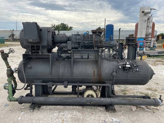 200 HP FES 140VE, Rotary Screw Compressor Package, 230/460 V, 3500 RPM, Missing Control Panel, 1987 - Image 6