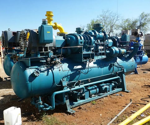 200 HP FES 2512/H324-2515, Rotary Screw Compressor Package, 230/460 V, 3540 RPM, 1974 - Image 4