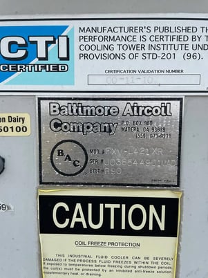 30 Ton, BAC FXV-L421 XR, Evaporative Condenser, 1 Tower Unit, 1.5 HP, 190 GPM - Image 10