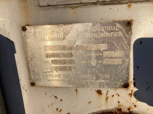 Bry-Air A-3-BE, Industrial Dehumidifier, 1/3 HP, 480 V - Image 8