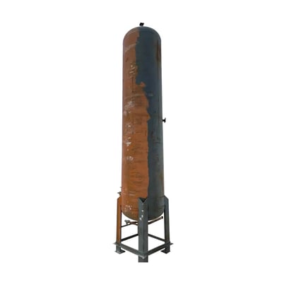 852 gallon Henry Technologies RA- 36768-500, Vertical Ammonia Receiver, 40" diameter x 130" L Tank, 250 PSI @ - Image 2