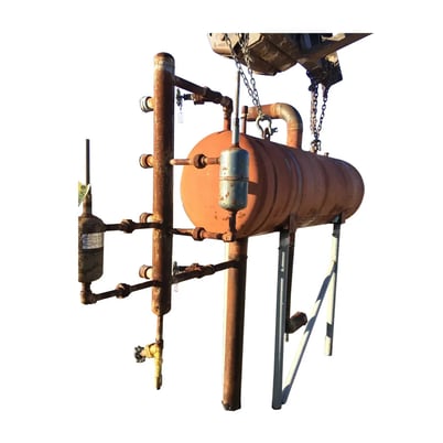 168 gallon Industrial Service & Fabricators Inc, Horizontal Ammonia Receiver, 25" diameter x 79" L Tank, 250 - Image 2