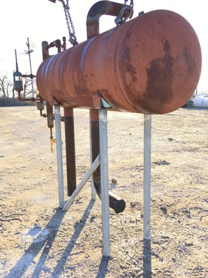 168 gallon Industrial Service & Fabricators Inc, Horizontal Ammonia Receiver, 25" diameter x 79" L Tank, 250 - Image 4