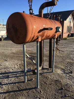 168 gallon Industrial Service & Fabricators Inc, Horizontal Ammonia Receiver, 25" diameter x 79" L Tank, 250 - Image 6