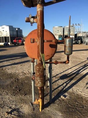 168 gallon Industrial Service & Fabricators Inc, Horizontal Ammonia Receiver, 25" diameter x 79" L Tank, 250 - Image 7