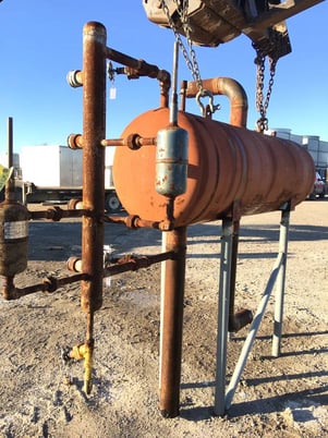 168 gallon Industrial Service & Fabricators Inc, Horizontal Ammonia Receiver, 25" diameter x 79" L Tank, 250 - Image 8