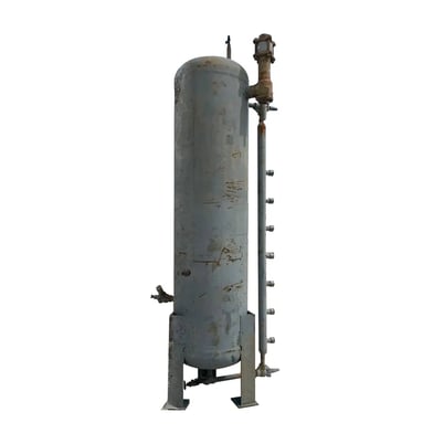 367 gallon RVS 14636, Vertical Ammonia Receiver, 30" diameter x 120" L Tank, 300psi @ 300F, 2002 - Image 2
