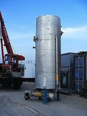 1000 gallons, Reco, Vertical Ammonia Recirculator Tank, 48" diameter x 117" L Tank, 150 psi at 300 F, 1989 - Image 4