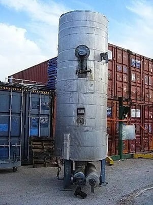 1000 gallons, Reco, Vertical Ammonia Recirculator Tank, 48" diameter x 117" L Tank, 150 psi at 300 F, 1989 - Image 5