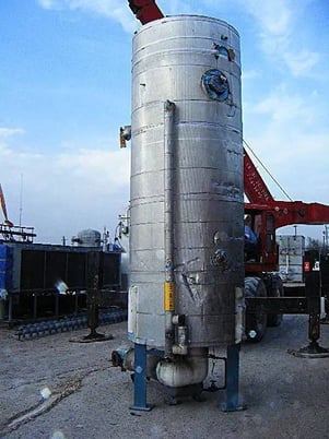 1000 gallons, Reco, Vertical Ammonia Recirculator Tank, 48" diameter x 117" L Tank, 150 psi at 300 F, 1989 - Image 6