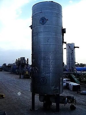 1000 gallons, Reco, Vertical Ammonia Recirculator Tank, 48" diameter x 117" L Tank, 150 psi at 300 F, 1989 - Image 7