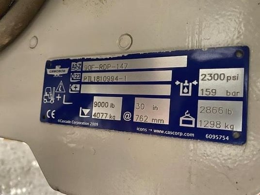 Cascade #90F-RDP-147, 60" dia roll clamp, class IV, serial #PTL1810994-1 - Image 6