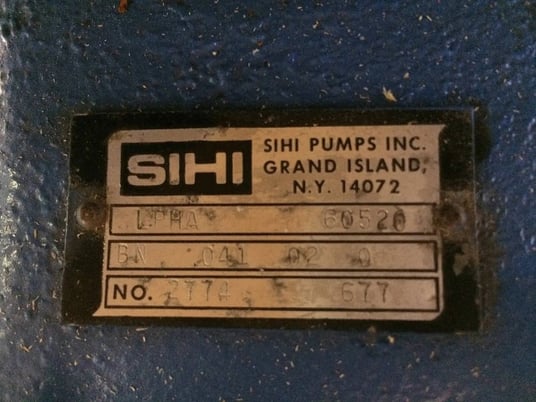 251 -371 CFM, SIHI #LPHA60520, Vacuum Pump, 25 HP, 7 GPM, 1750 RPM, 350 F, 250 PSI - Image 6