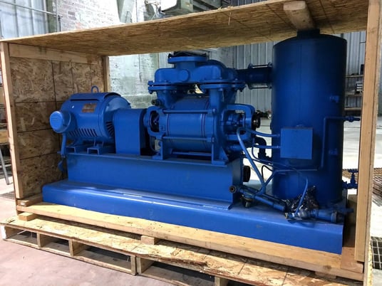 251 -371 CFM, SIHI #LPHA60520, Vacuum Pump, 25 HP, 7 GPM, 1750 RPM, 350 F, 250 PSI - Image 8