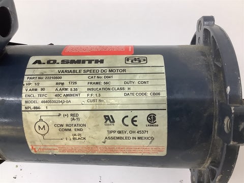 A.O. Smith Variable Speed DC Motor 46304371143-7A main image 0