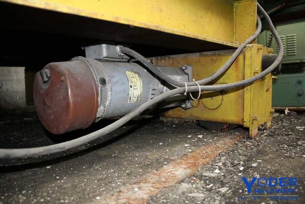 20000 lb. Coil transfer car with 28' rail, 1/2 HP, 72" dia capacity, 62" x 64" V bed, #61551 - Image 2