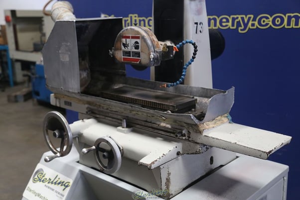 6" x 18" Harig #618, surface grinder, 7" x 5/8" x 1-1/4" wheel, 3450 RPM, manual magnetic chuck, dust - Image 6