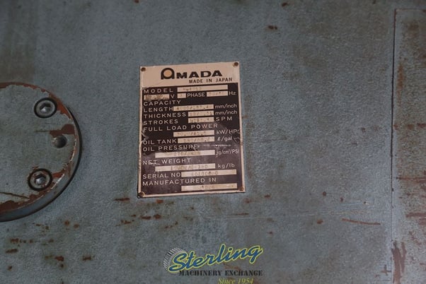 1/2" x 13' Amada #H-4013, hydraulic power shear, 40 SPM, 126" squaring arm, front support, foot pedal - Image 8