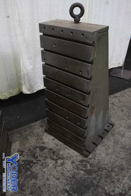 20" x 48" x 24" T-slotted angle plates, drilled & tapped holes, (1) set, #75514 - Image 1