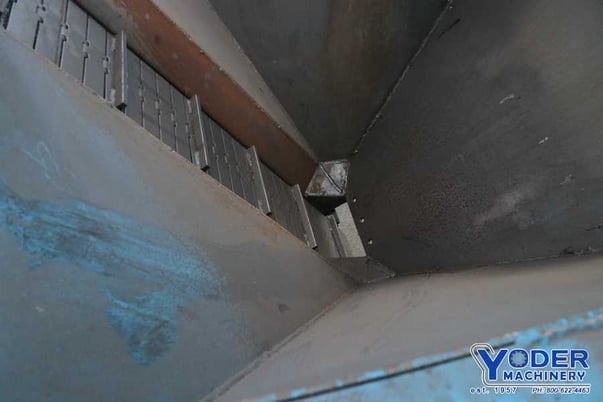 8" Davis inclined chip conveyor, 1" flights, 48" x 48" hopper, 67" dump height, #76349 - Image 5